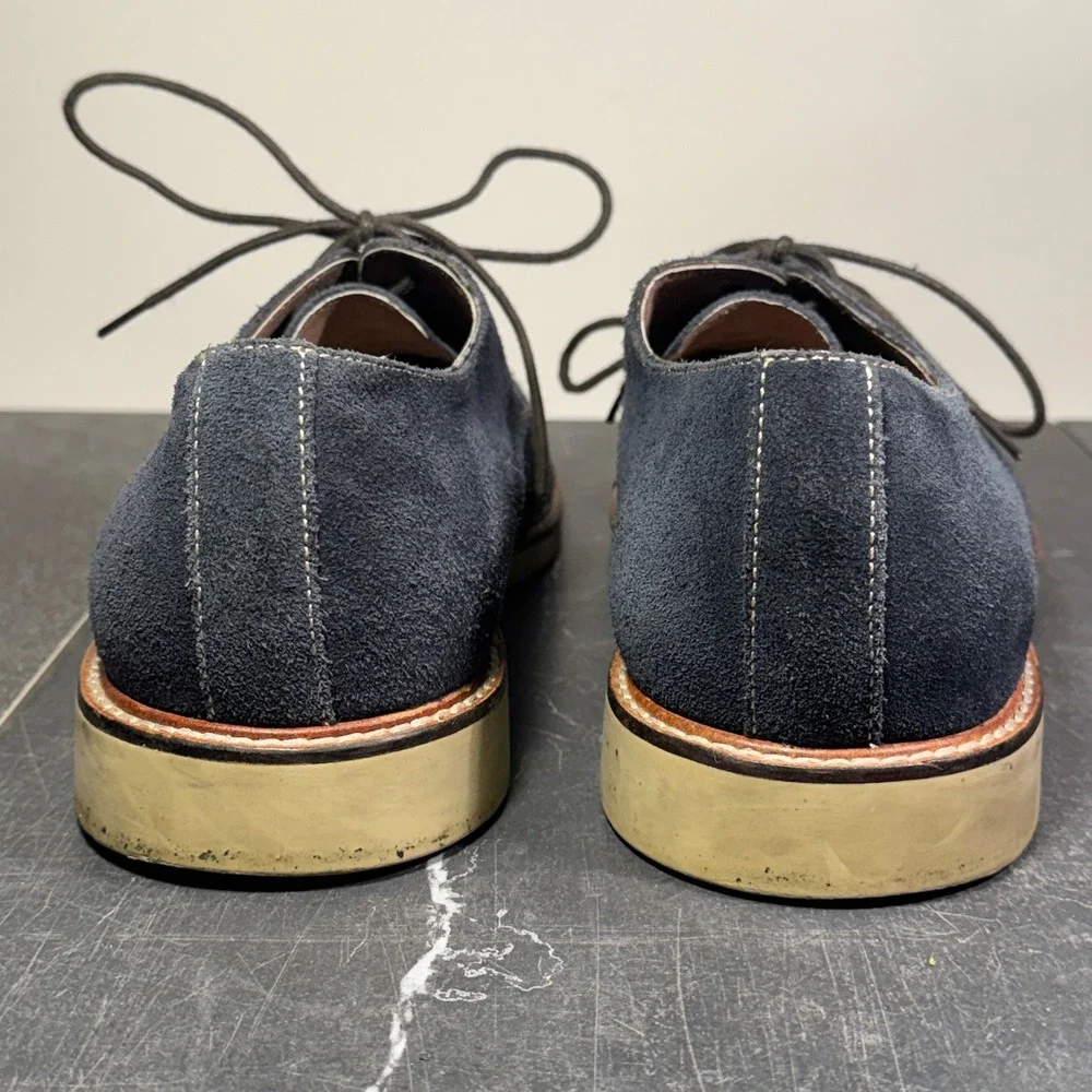 Mens Banana Republic Shoes | Size 11.5 | Navy Blue Suede Derby Dress‎ Shoes